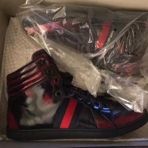 Gucci coda burnished sneakers 734-707-9623